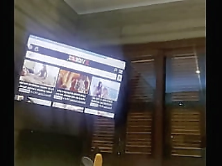 pretty shemale striping and jerking off 5