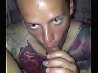 asian shemale emma strokes her ladyboy cock