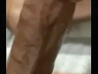 wiping precum on my dick head. htx bbc freak