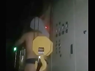 asian ladyboy bee caresses shecock