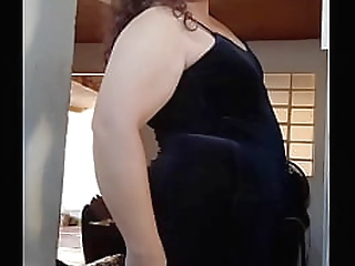 pretty shemale's ass pounding by huge, fat cock; dildo