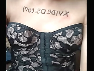 shemale rosy pinheiro jerks her dick while using a dildo