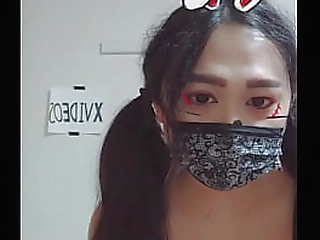 naughty busty shemale teasing tight ass in close-up