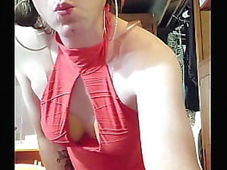 nice tease session with big boobs shemale carla novaes